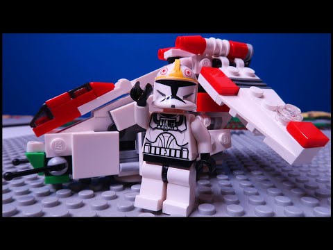 Awesome LEGO Clone LAAT Gunship! (MICRO Custom Star Wars Build)