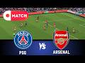 Arsenal vs PSG | Champions League 2026 eFootball PES 21 Gameplay Simulation