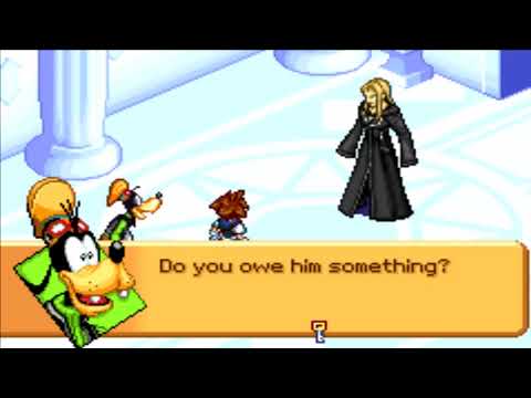Kingdom Hearts Chain of Memories (GBA) Cutscene #85 Vexen attacks the Party