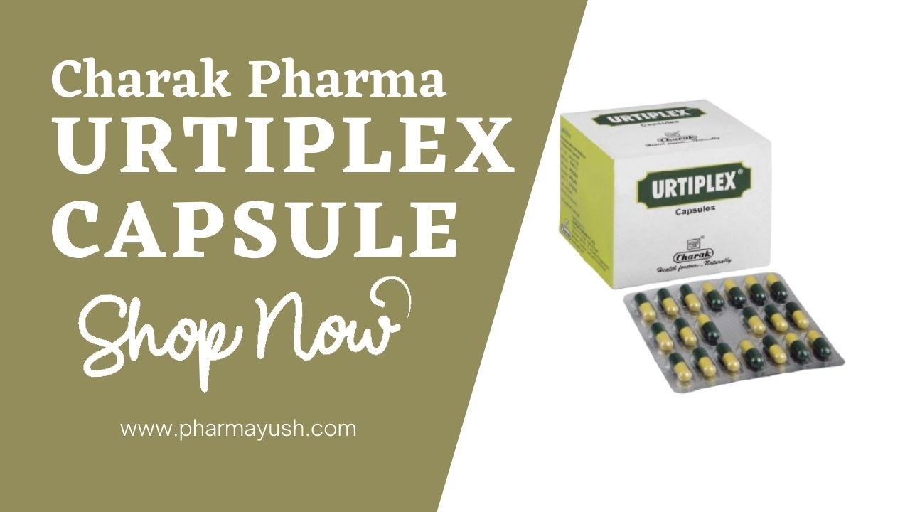 Watch video Charak Pharma Urtiplex capsule | Relieves itching and reduces flare-ups Now Charak Pharma Urtiplex capsule | Relieves itching and reduces flare-ups