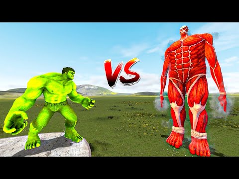 HULK vs COLOSSAL TITAN (Attack on Titan)