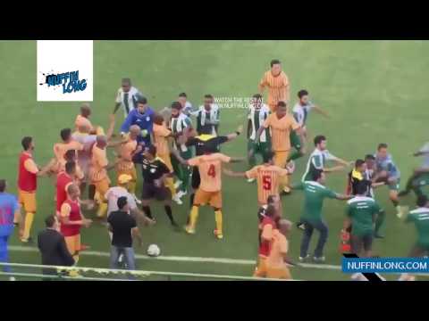 MUST WATCH: BRAZILIAN MATCH ABANDONED AFTER VIOLENCE BETWEEN PLAYERS AND FANS | NUFFIN' LONG TV