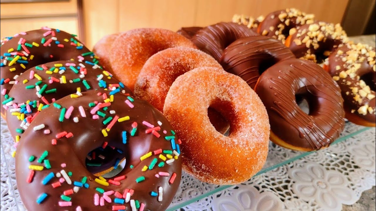 DONUTS CASEIRO-A rosquinha frita mais gostosa e fofinha que já fiz