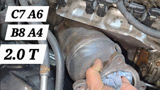 Audi B8 A4 C7 A6 2.0T Catalytic converter Replacement