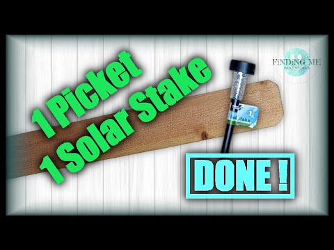 1 PICKET BUILD Fast, Easy Solar Light Project- Garden Project