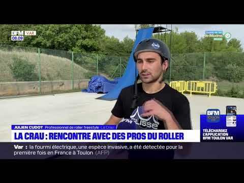 Reportage BFM sur nos champions de roller, Armelle Tisler et Julien Cudot