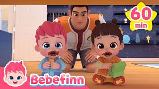 🍭Yes Papa Song, Halloween Good Morning Song & More!｜Sing Along with Bebefinn｜Son