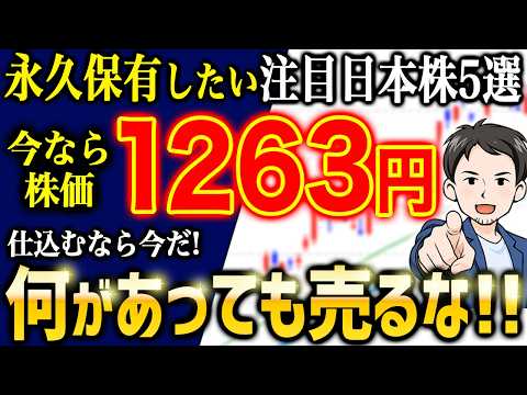 売ったら負け!絶対に永久保有すべき日本株5選を徹底解説します