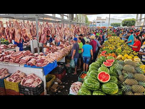 FEIRA LIVRE DE RIACHO DAS ALMAS PE, GRANDE FARTURA NO FERIADO DA SEGUNDA!!!