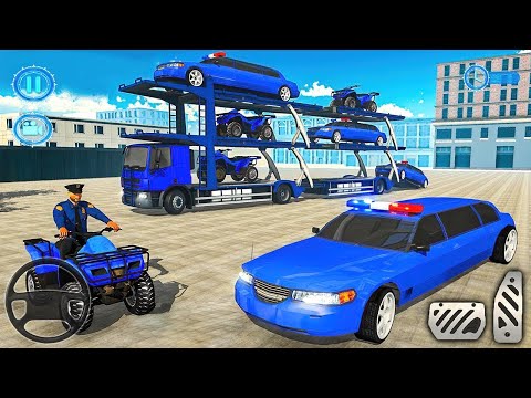 US Police Limousine Car Quad Bike Transport Simulator 2022 - Android Gameplay