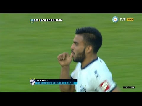 Gol de Canelo. Boca 2 - Quilmes 1 | Primera División 2015 - Fecha 17