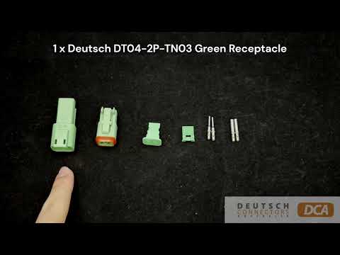 Deutsch DT2-1-GRN DT Series 2 Pin Green Connector Kit | Deutsch Connectors
