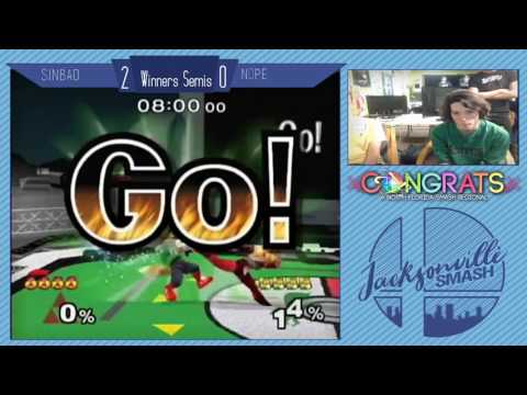 Jax Smash Weekly 3/16/17 - Sinbad(Sheik) Vs nope(Fox) - Melee Winners Semis
