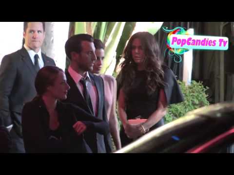 Jessica Lowndes departs The 2013 Elton John AIDS Foundation Academy Awards Party in California  Febr
