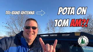 Making Contacts the Cool Way: 10m AM POTA with the Radioddity CBL-561 Antenna on the M916 Mag Mount