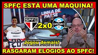 SÃO PAULO DE HERNAN CRESPO | MÍDIA RASGA ELOGIOS AO SPFC | PÓS JOGO SÃO PAULO 2X0 GRÊMIO! #spfc