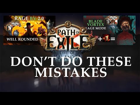 RAGE BV 2.0 | Tips, Tricks and Common Mistakes | Path of Exile 3.19 Lake of Kalandra