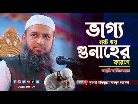 গুনাহের অশুভ পরিণতি ও তওবার গুরুত্ব – মুফতি হাবিবুল্লাহ মাহমুদ কাসেমী