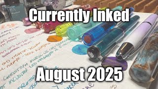 Which will be the favorites? August #currentlyinked fountain pens! π