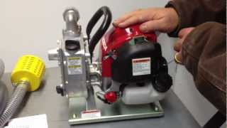preview picture of video 'Honda WX 10 4 Stroke Water Pump with Adapter for Hose Discussion'