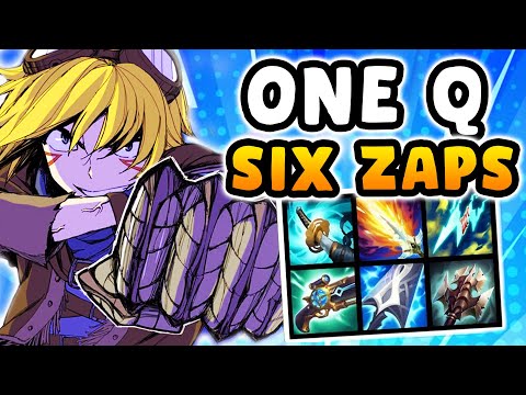 I created the DEADLIEST Ezreal Q of all-time (6 zap items at once, 1v5 God Mode)