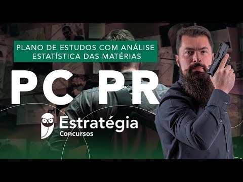 Concurso PC PR: Plano de Estudos com Análise Estatística das Matérias
