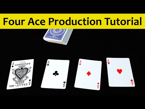 AMAZING Card Trick Four Ace Production Tutorial