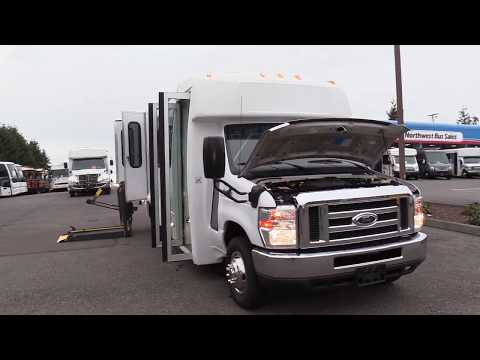 2012 Ford Elkhart 12 Passenger + 2 Wheelchair Shuttle Bus - S04744