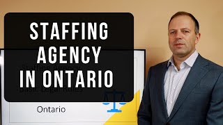 How to Start and Operate a Staffing Agency in Ontario ( Canada )