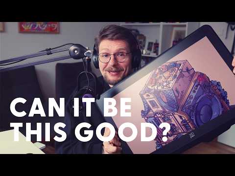 XPPen Artist Pro 22 Gen2 2.5K QHD Drawing Tablet with Screen, 16384 Pen Pressure Stylus Graphic Tablet XPPen Pilot Pro Wireless Editing Console video review thumbnail