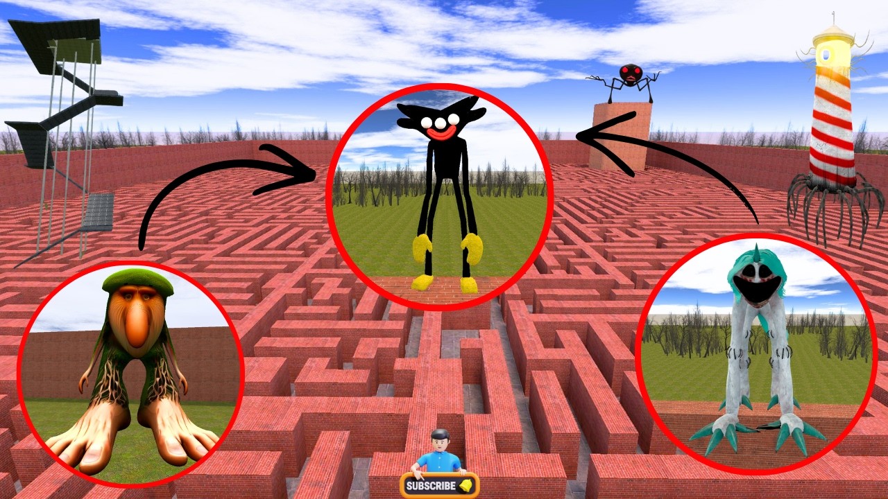 DRG Base Lighthouse Survival! 😱 | GMod Big Maze Gameplay | Gamex HD