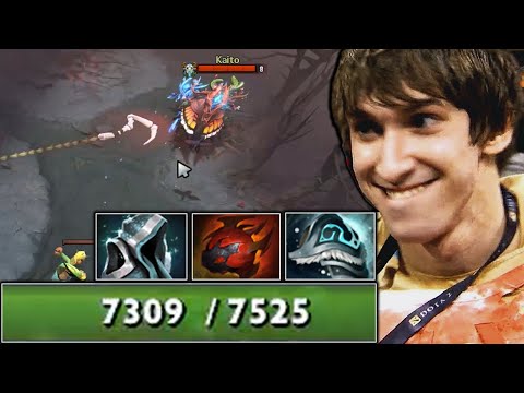 Dendi enter beast mode 7K HP Pudge Raidboss!!