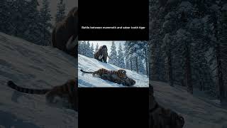 🔥 The Epic Battle Between Mammoth and Saber-Toothed Tiger | A Prehistoric Ice Age Legend ❄️🦣