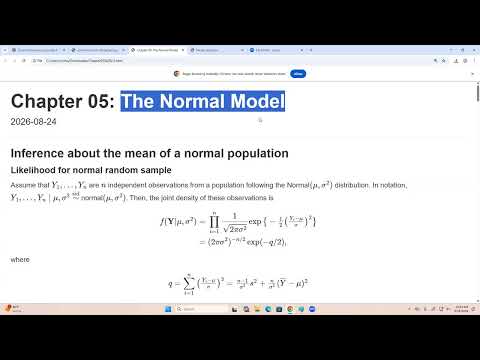 STAT 638 (Fall 2026), Lecture 11
