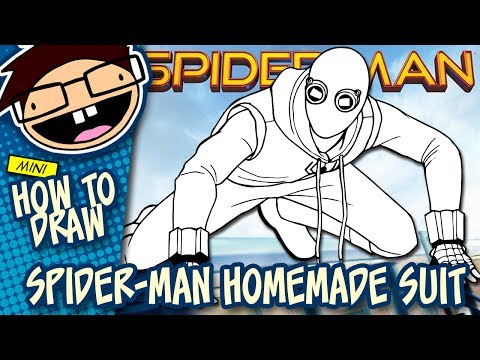 How to Draw SPIDER-MAN HOMEMADE SUIT (Spider-Man ...