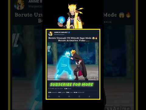 Boruto Uzumaki VS Mitsuki Sage Mode Fight 😱🔥