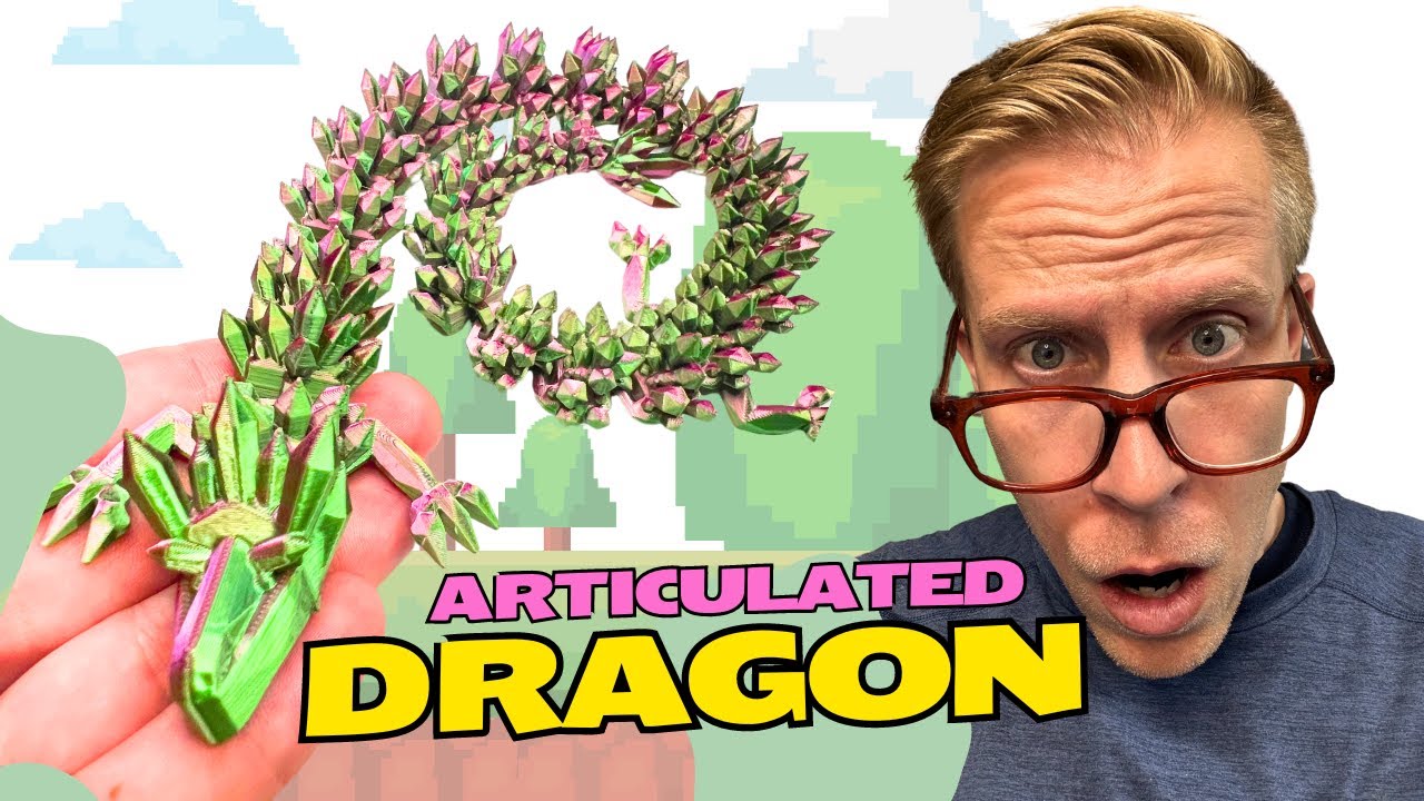 WATCH ME 3D Print this Articulated Dragon!