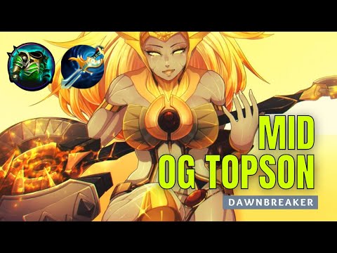 The Best Moments of Dawnbreaker Dota 2 OG Topson