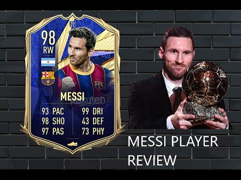 ⚽️ FIFA21 Messi 98 TOTY Player Review ⚽️