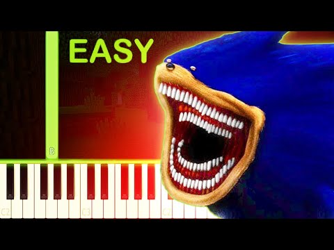 SHIN SONIC TAPES THEME - EASY Piano Tutorial