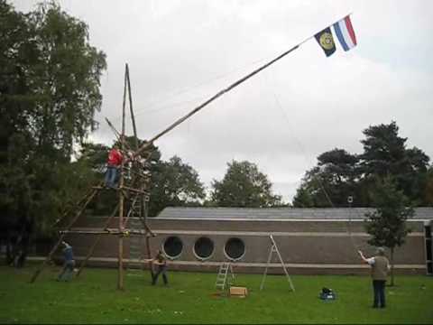 2009 JOTA Opbouw Antennemast Scouting Wellerlooi