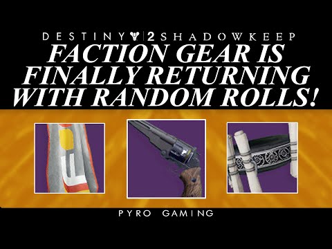 Destiny 2: FACTION GEAR Finally Returning! (Future War Cult, Dead Orbit, New Monarchy)