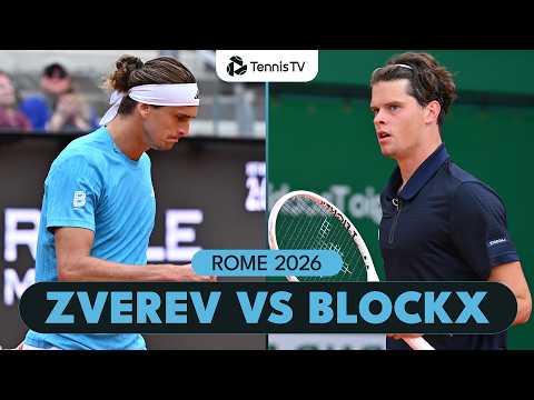 Alexander Zverev Battles Alexander Blockx | Rome 2026 Highlights