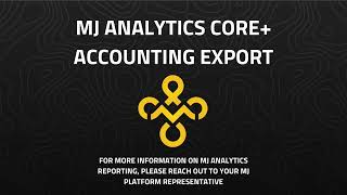 MJ Platform Analytics | Accounting Export Report