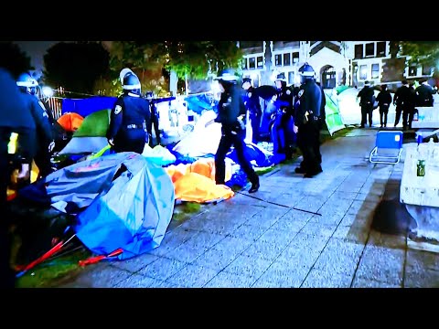 NYPD Clears Protesters From Columbia University