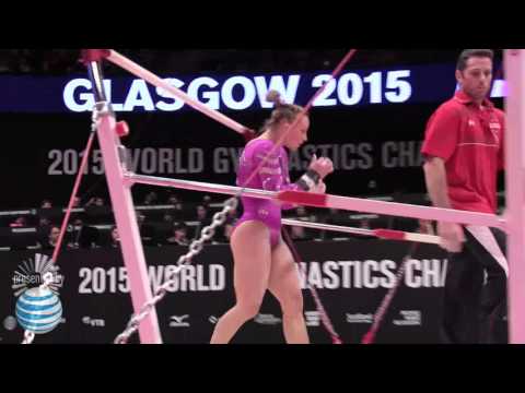 Brenna Dowell -  Uneven Bars - 2015 World Championships - Women's Qualification