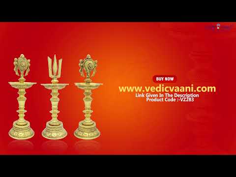 Samai Oil Lamp with Lord Vishnu Shankhu Chakra Naman video