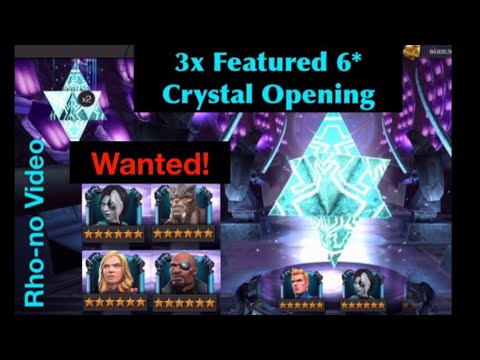 3x 6* Featured Crystal