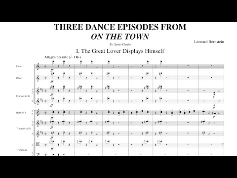 [Score] Bernstein - Three Dance Episodes from "On the Town" (for orchestra)