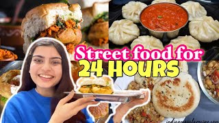 Eating Only Street Food For 24 Hours At Home  Food